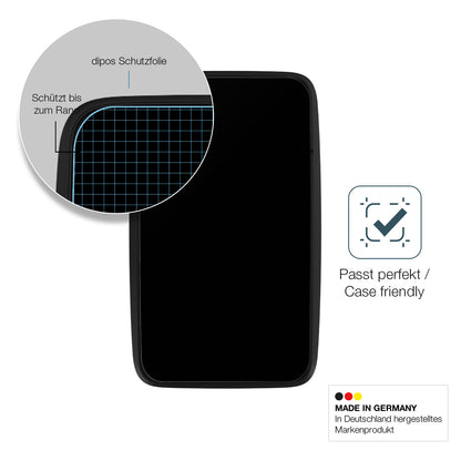 Schutzglasfolie mit optimaler Passform, zur Verwendung mit Hüllen geeignet
