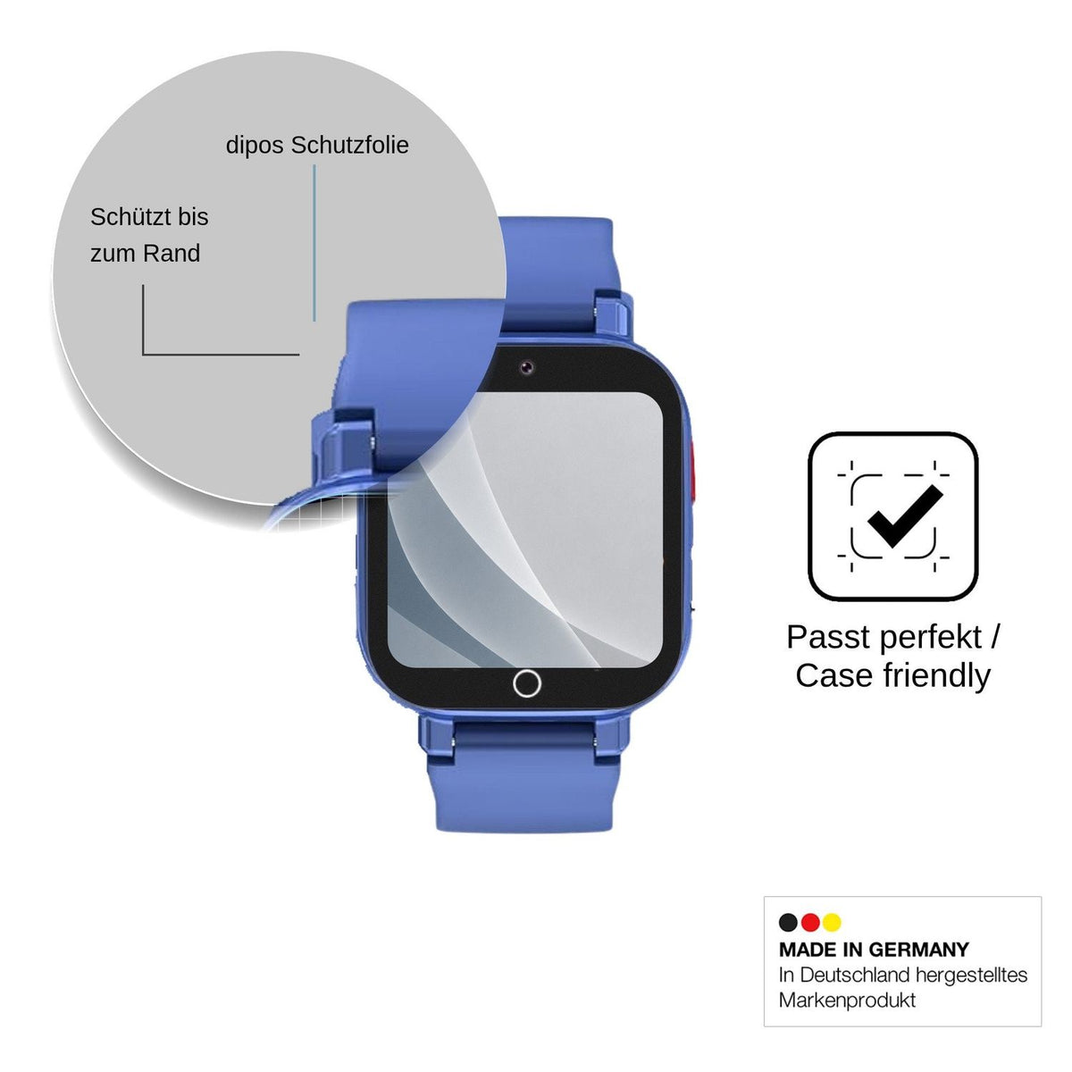 2x 9H Schutzfolie matt für Transformers Smartwatch Kinder 4G Panzerfolie