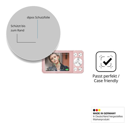 Schutzglasfolie mit optimaler Passform, zur Verwendung mit Hüllen geeignet