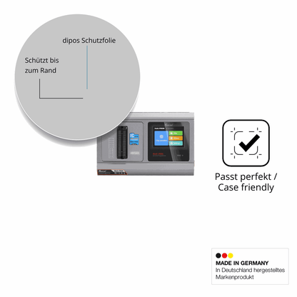 Schutzglasfolie mit optimaler Passform, zur Verwendung mit Hüllen geeignet