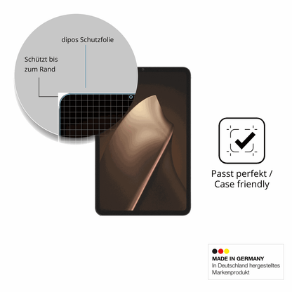 Schutzglasfolie mit optimaler Passform, zur Verwendung mit Hüllen geeignet
