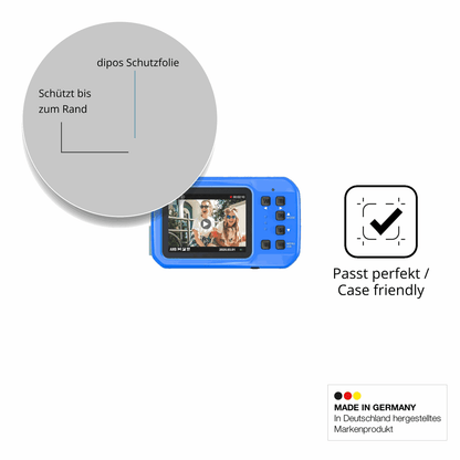 Schutzglasfolie mit optimaler Passform, zur Verwendung mit Hüllen geeignet