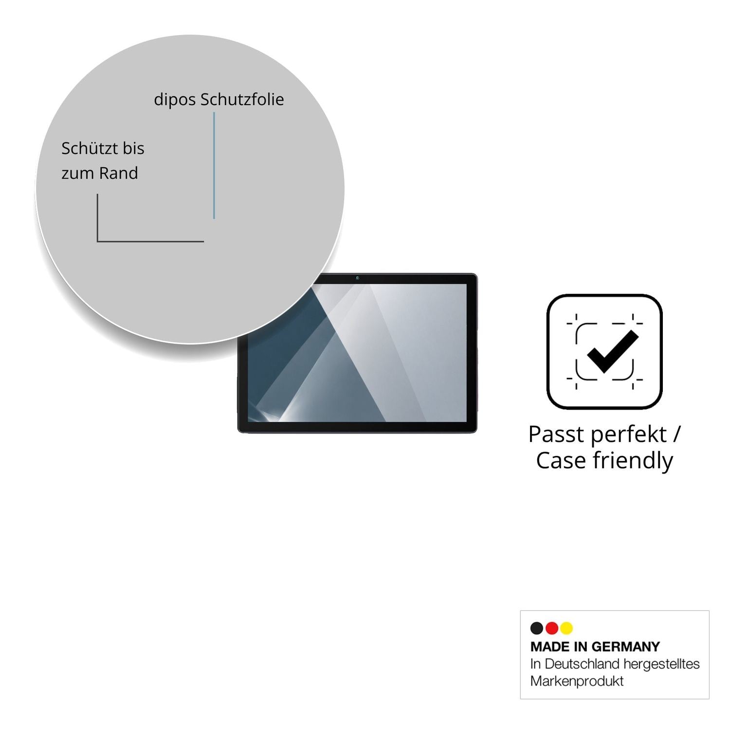 Besonders flexibler Displayschutz mit Anti-Shock-Schicht im Materialmix