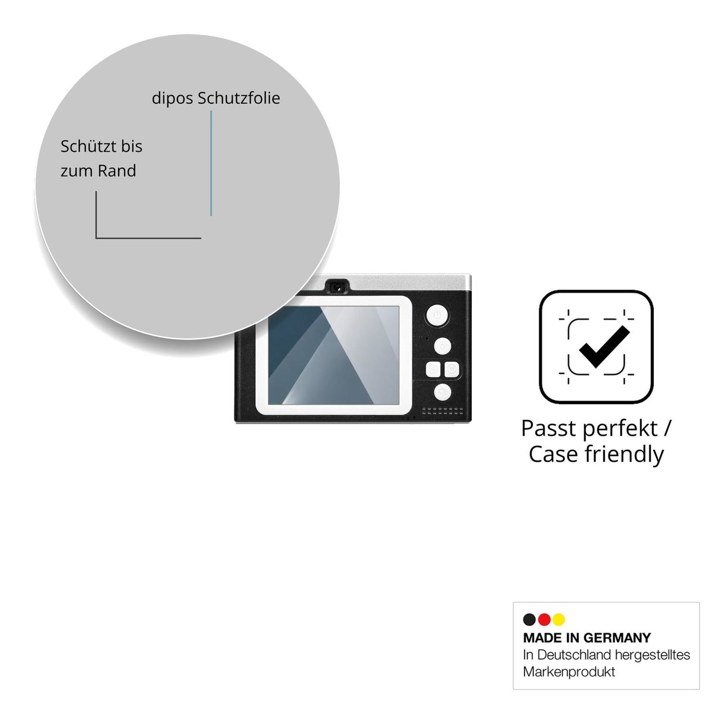 Besonders flexibler Displayschutz mit Anti-Shock-Schicht im Materialmix