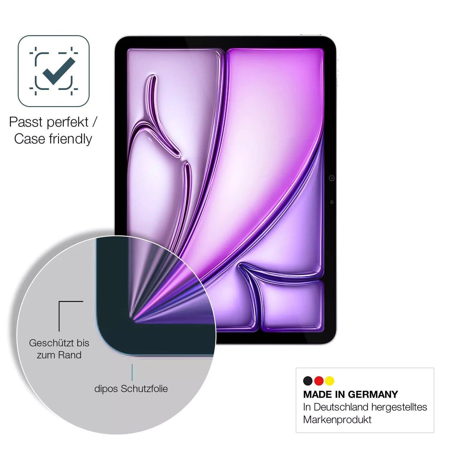 Besonders flexibler Displayschutz mit Anti-Shock-Schicht im Materialmix