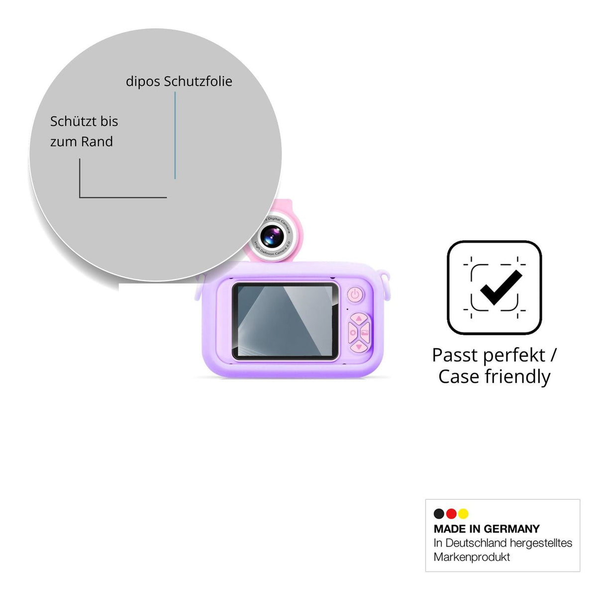 Besonders flexibler Displayschutz mit Anti-Shock-Schicht im Materialmix