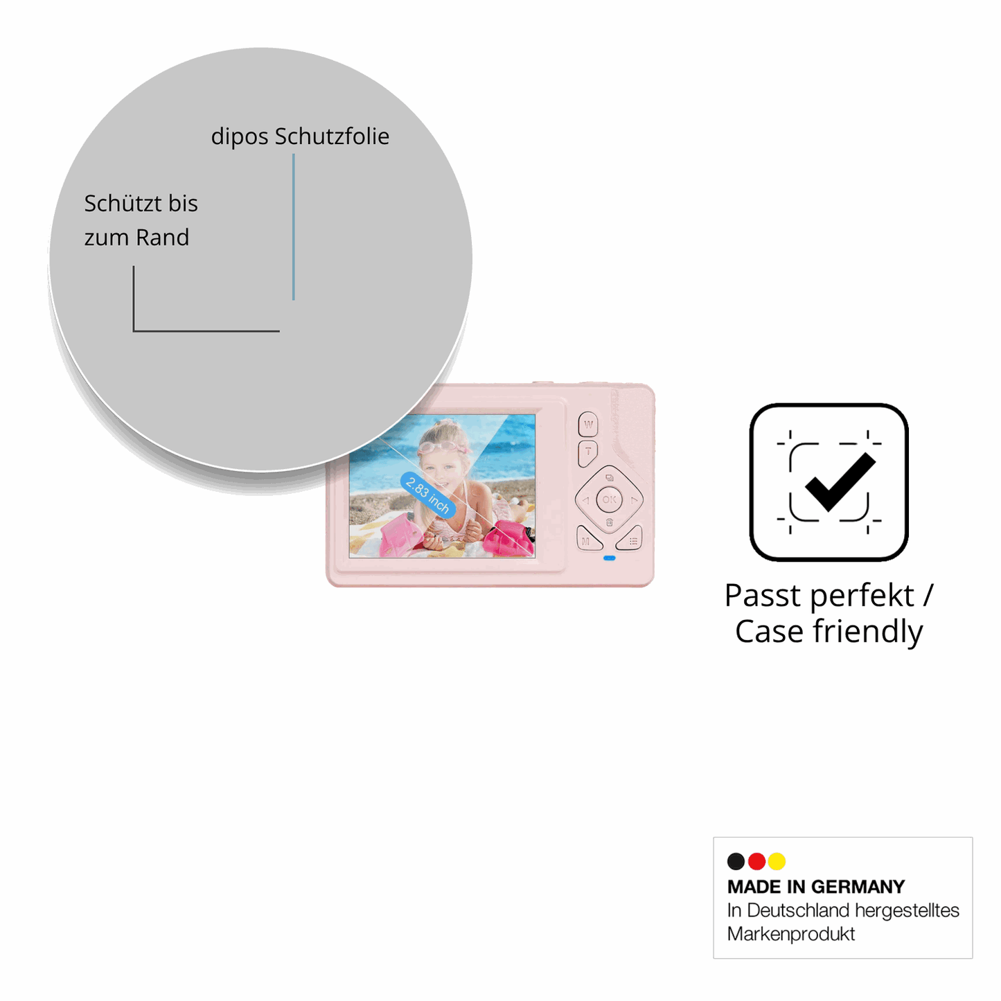 Besonders flexibler Displayschutz mit Anti-Shock-Schicht im Materialmix