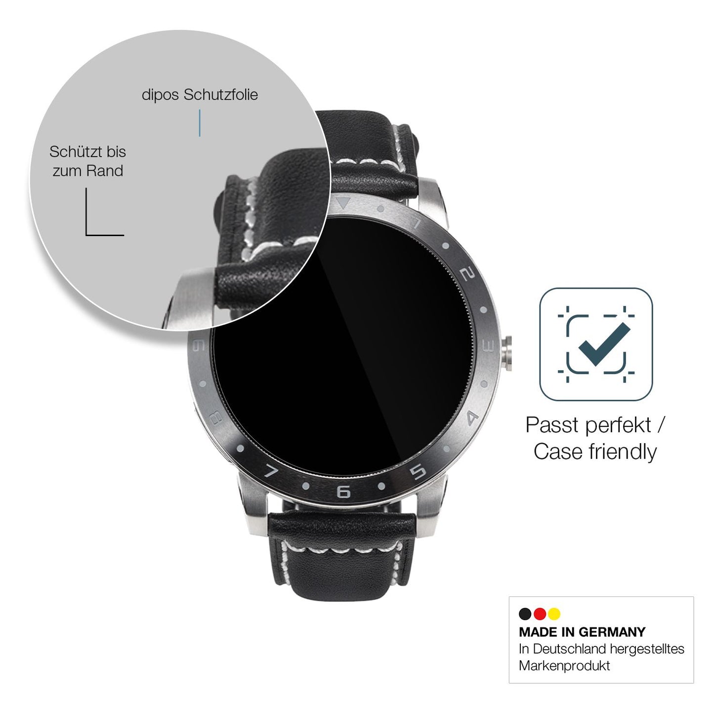 Besonders flexibler Displayschutz mit Anti-Shock-Schicht im Materialmix
