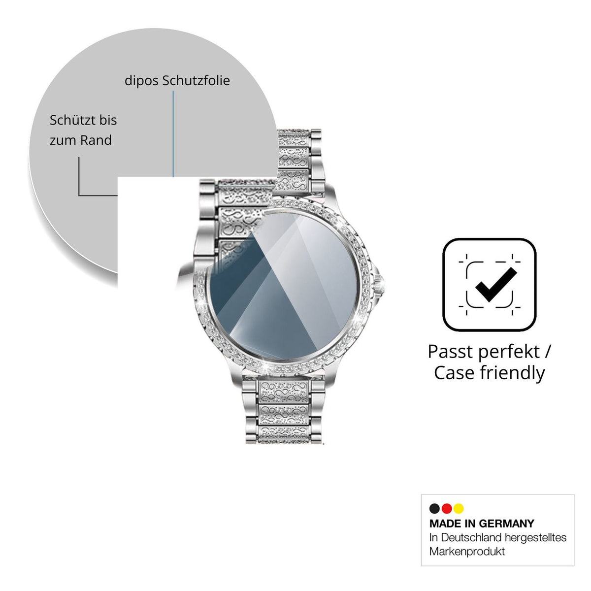 Besonders flexibler Displayschutz mit Anti-Shock-Schicht im Materialmix
