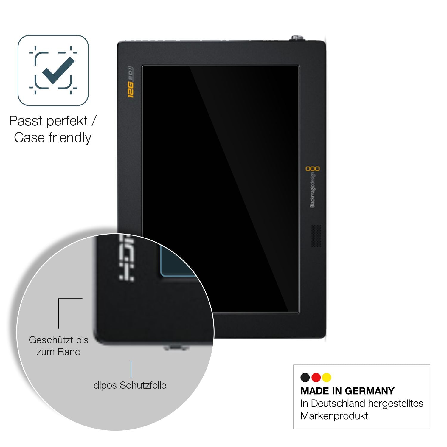 Besonders flexibler Displayschutz mit Anti-Shock-Schicht im Materialmix