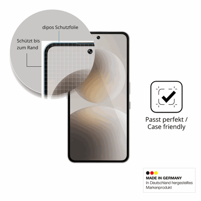 Besonders flexibler Displayschutz mit Anti-Shock-Schicht im Materialmix