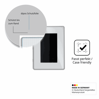 Besonders flexibler Displayschutz mit Anti-Shock-Schicht im Materialmix