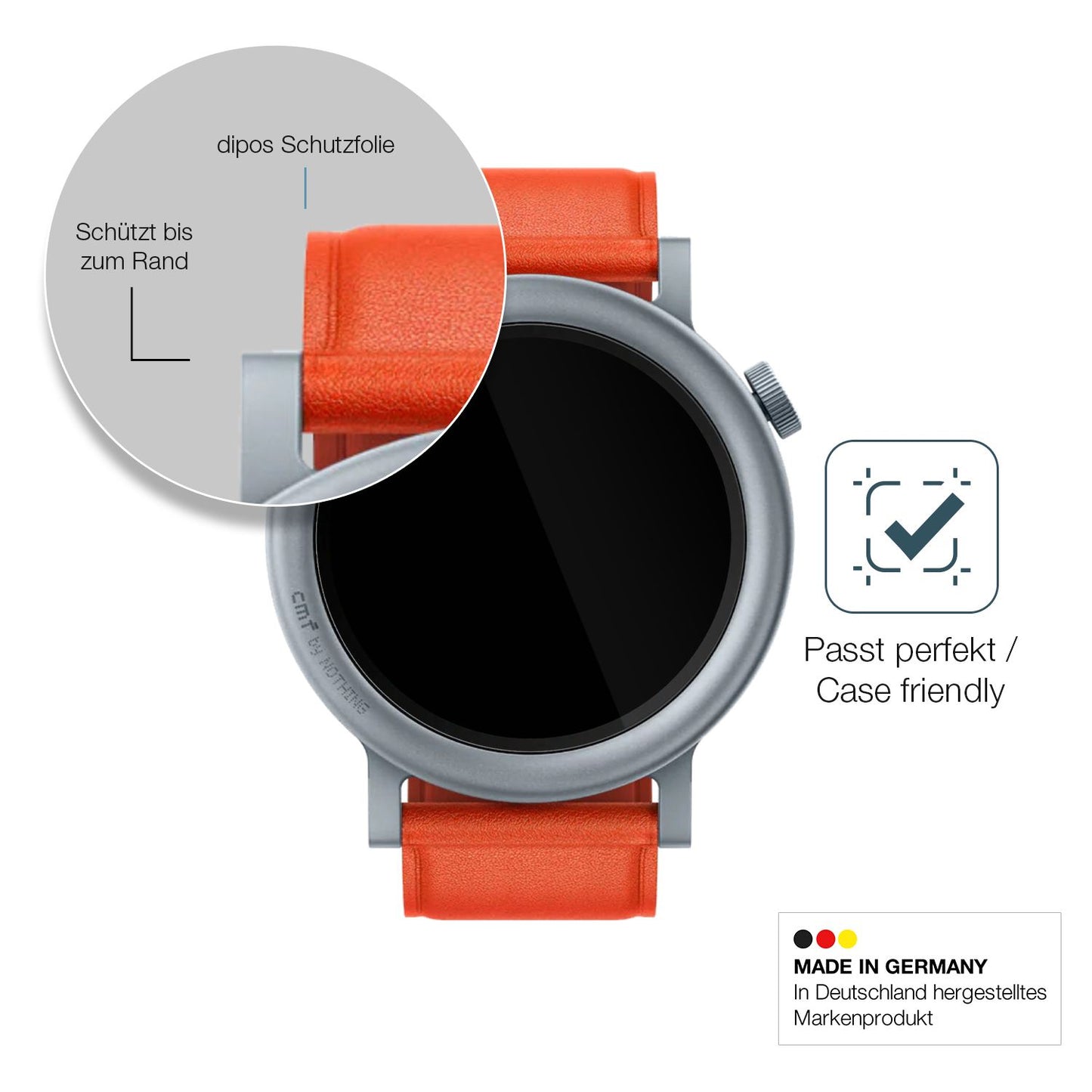 Besonders flexibler Displayschutz mit Anti-Shock-Schicht im Materialmix