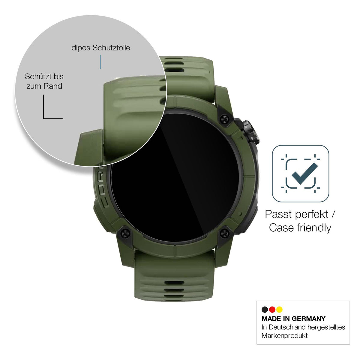 Besonders flexibler Displayschutz mit Anti-Shock-Schicht im Materialmix