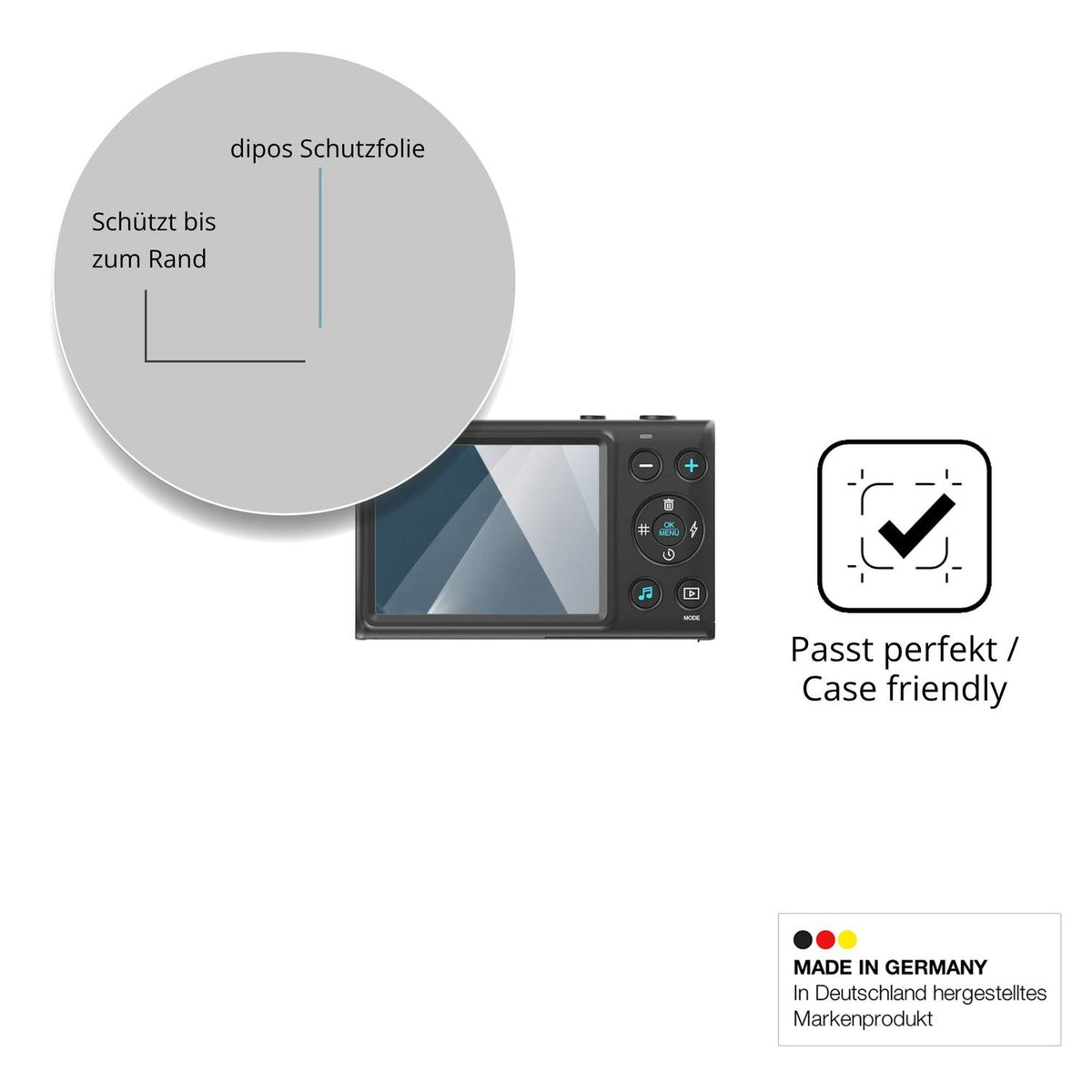 Besonders flexibler Displayschutz mit Anti-Shock-Schicht im Materialmix