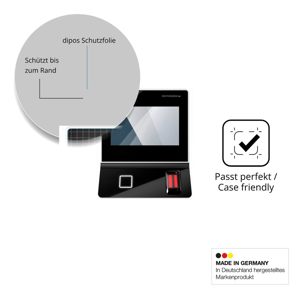 Besonders flexibler Displayschutz mit Anti-Shock-Schicht im Materialmix