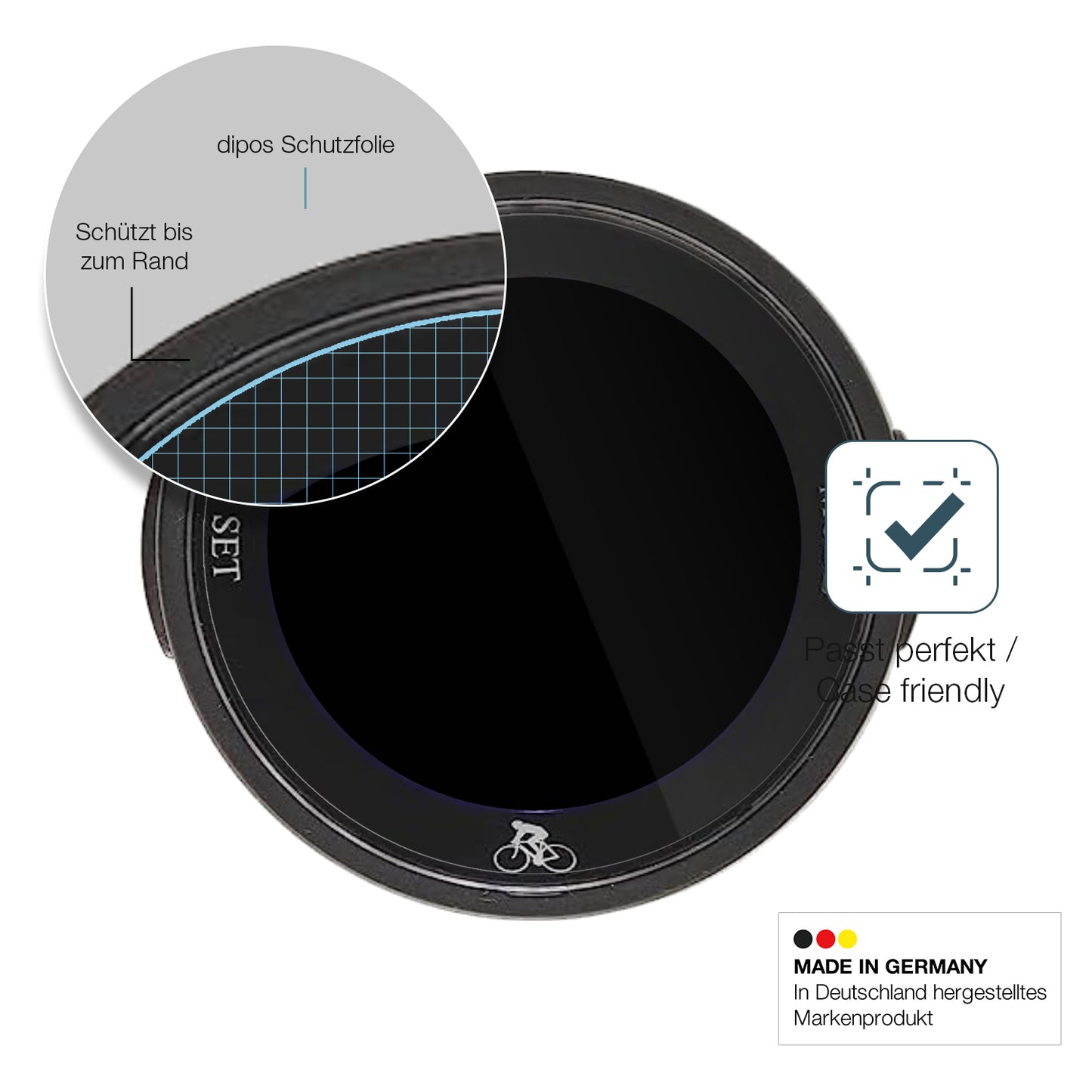 Besonders flexibler Displayschutz mit Anti-Shock-Schicht im Materialmix