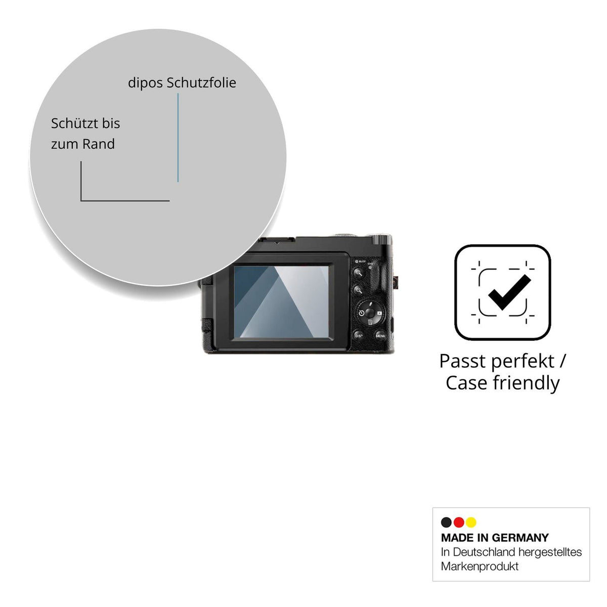 Besonders flexibler Displayschutz mit Anti-Shock-Schicht im Materialmix
