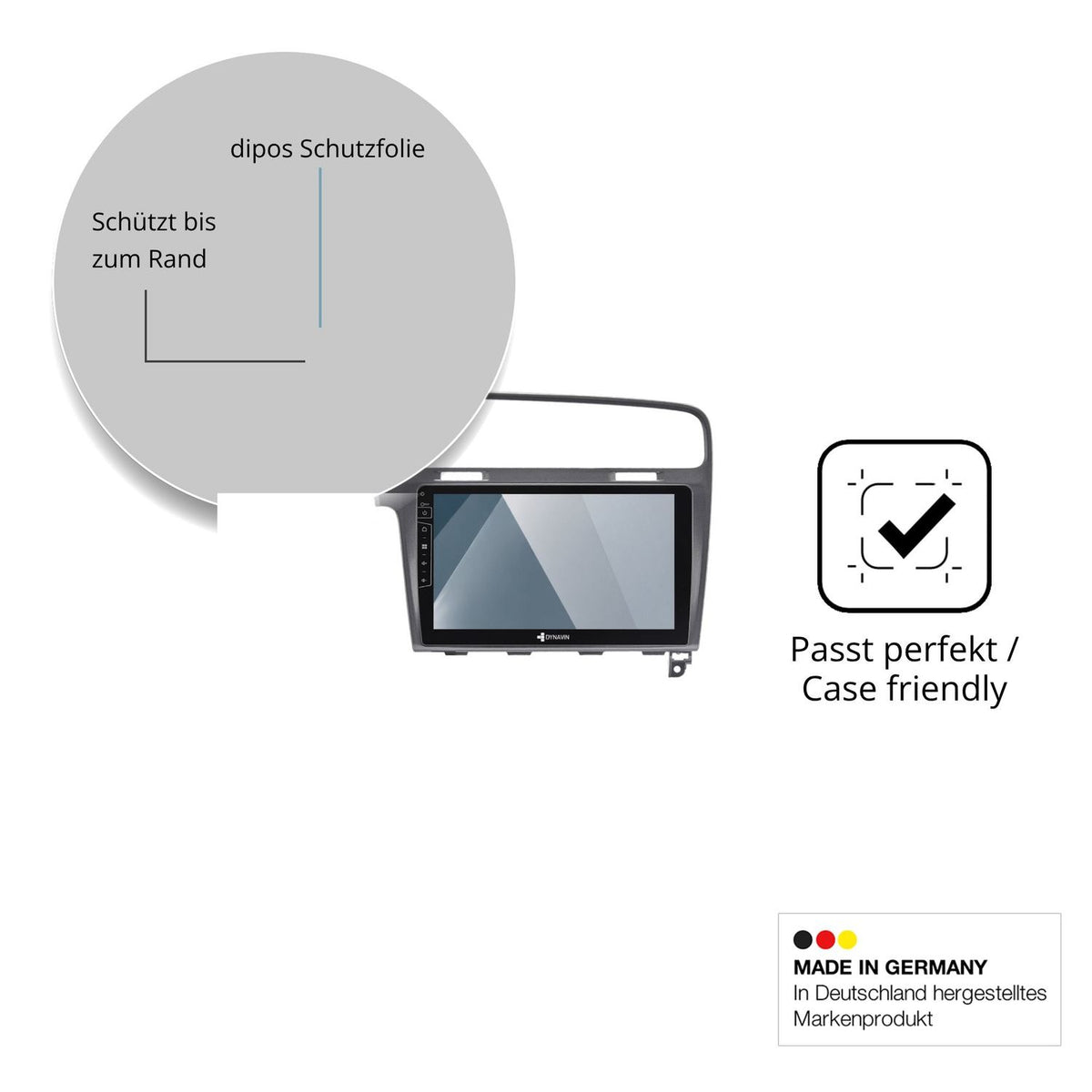 Besonders flexibler Displayschutz mit Anti-Shock-Schicht im Materialmix