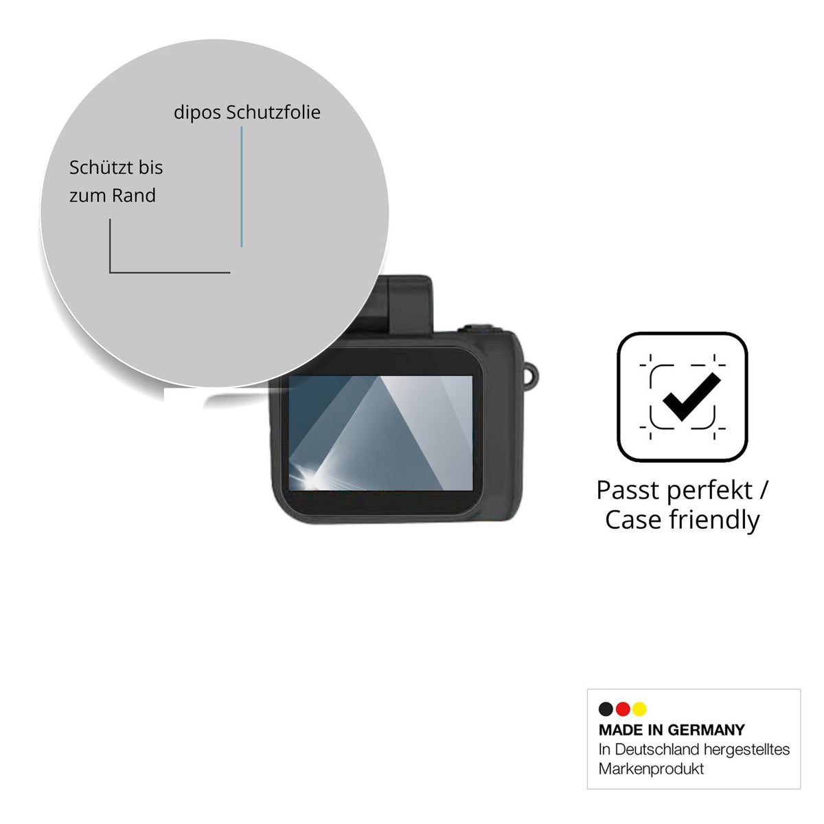 Besonders flexibler Displayschutz mit Anti-Shock-Schicht im Materialmix