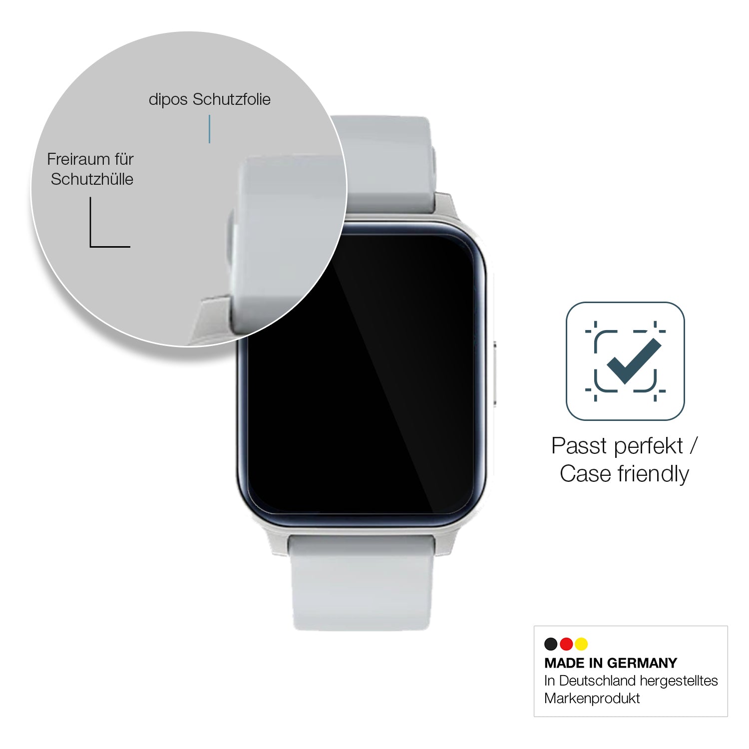 Besonders flexibler Displayschutz mit Anti-Shock-Schicht im Materialmix