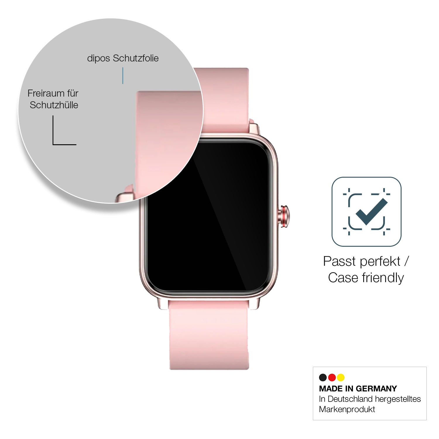 Besonders flexibler Displayschutz mit Anti-Shock-Schicht im Materialmix