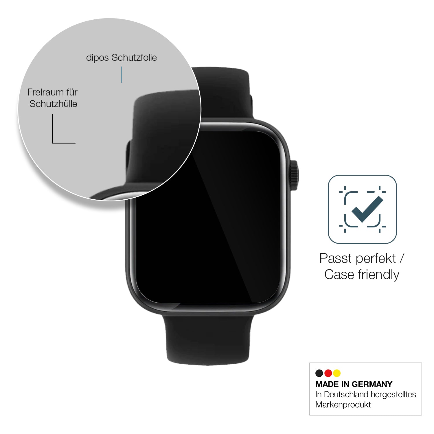 Besonders flexibler Displayschutz mit Anti-Shock-Schicht im Materialmix