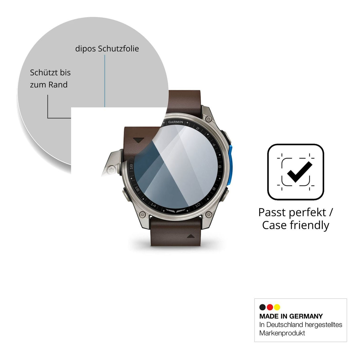 Besonders flexibler Displayschutz mit Anti-Shock-Schicht im Materialmix