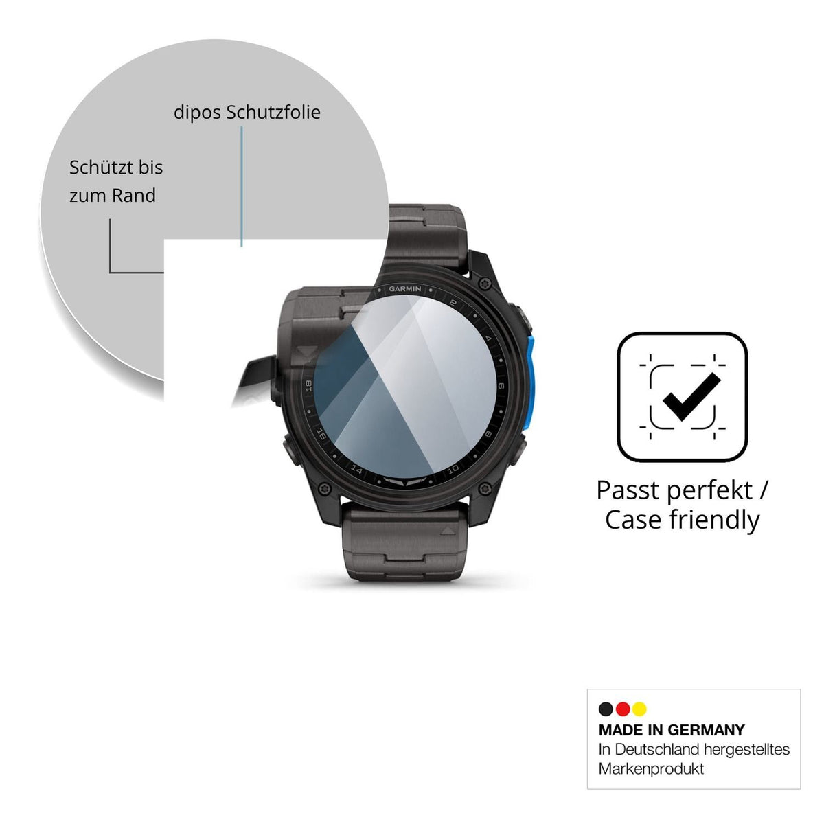Besonders flexibler Displayschutz mit Anti-Shock-Schicht im Materialmix