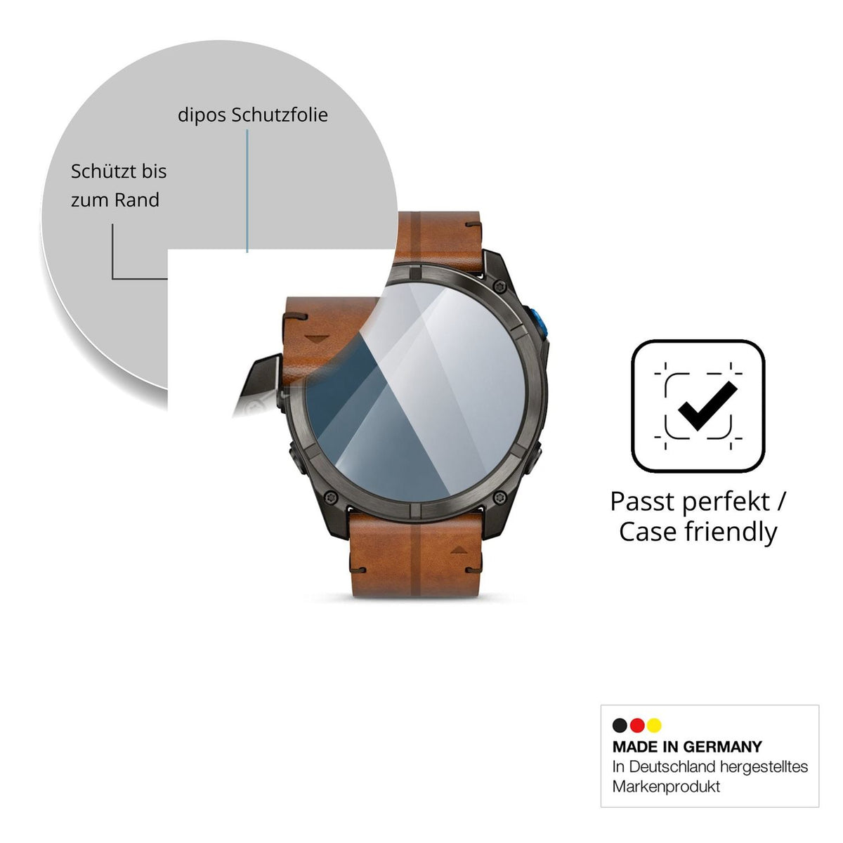 Besonders flexibler Displayschutz mit Anti-Shock-Schicht im Materialmix