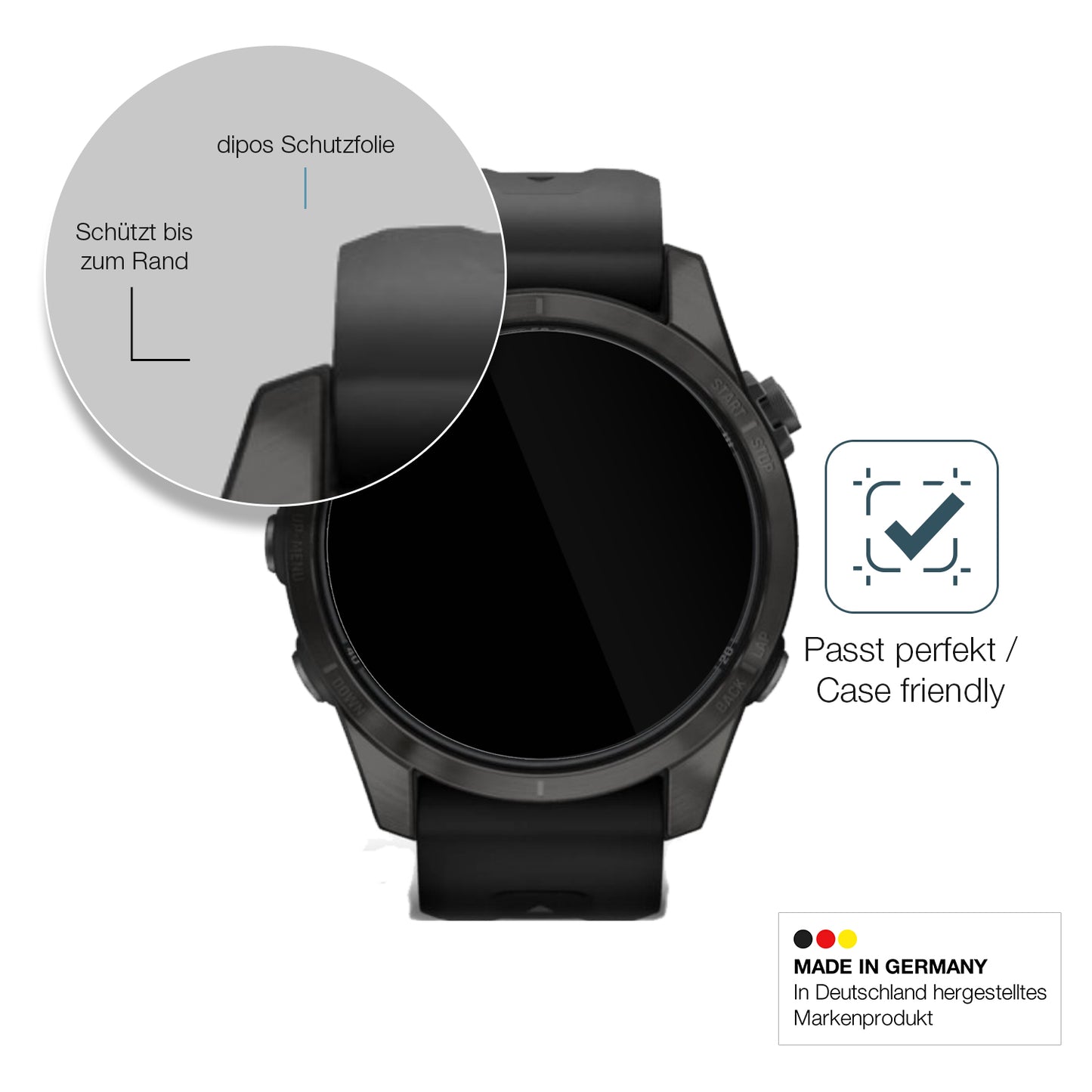 Besonders flexibler Displayschutz mit Anti-Shock-Schicht im Materialmix