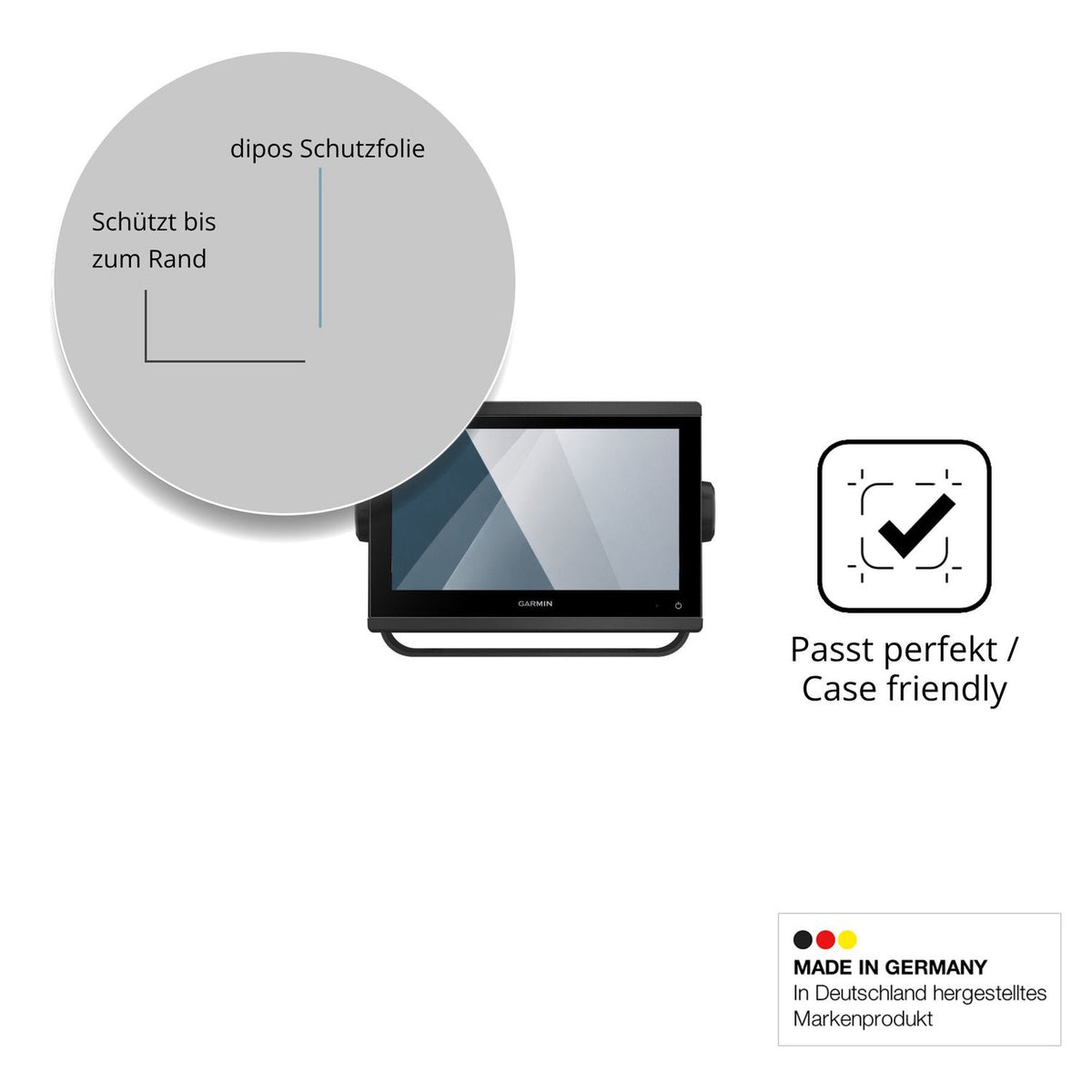 Besonders flexibler Displayschutz mit Anti-Shock-Schicht im Materialmix