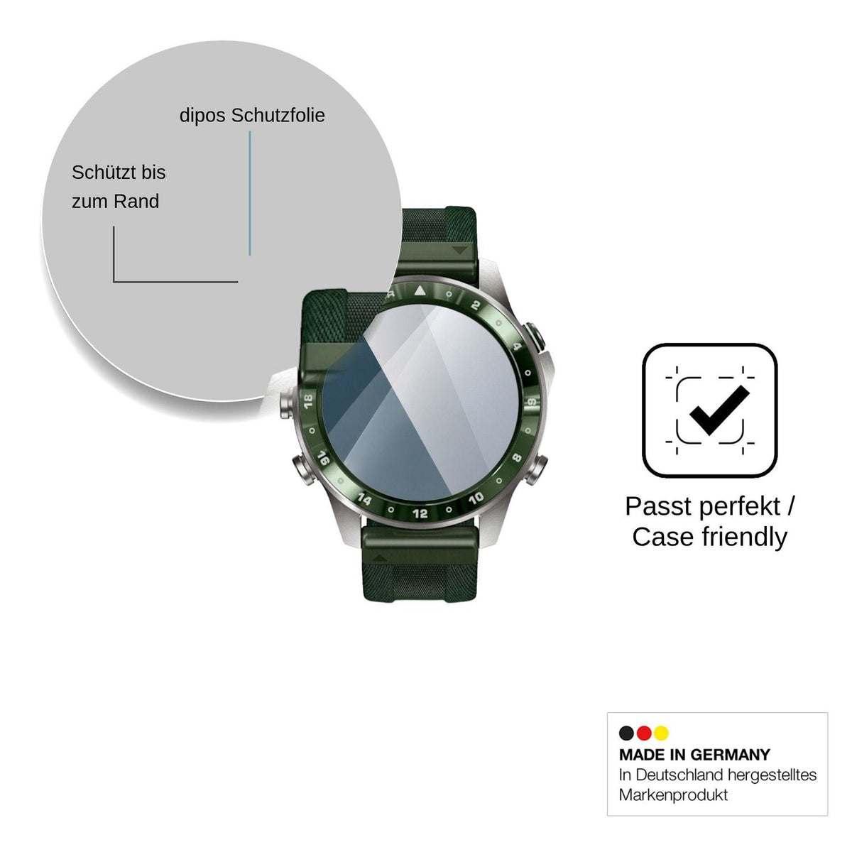2x 9H Schutzfolie für Garmin MARQ Golfer Gen 3 Panzerfolie