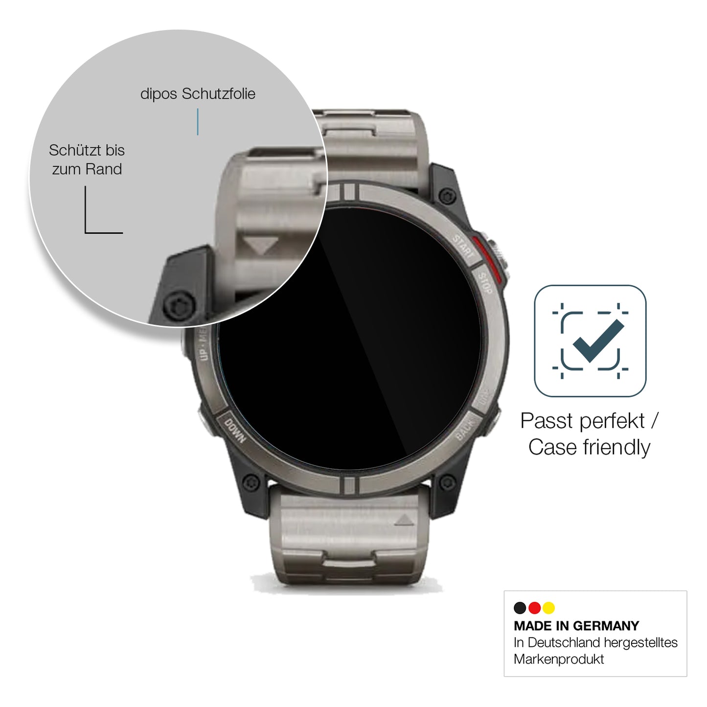 Besonders flexibler Displayschutz mit Anti-Shock-Schicht im Materialmix