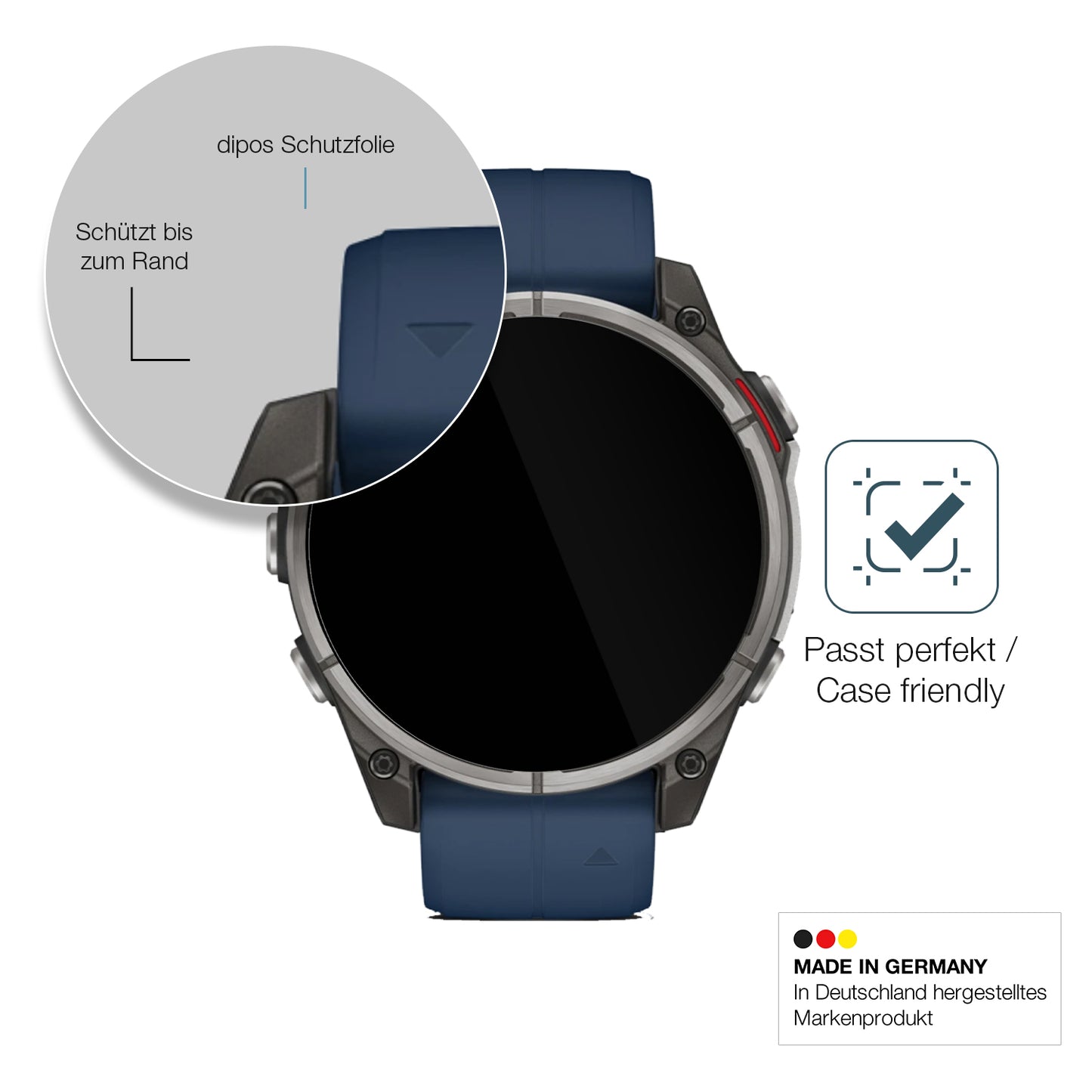 Besonders flexibler Displayschutz mit Anti-Shock-Schicht im Materialmix