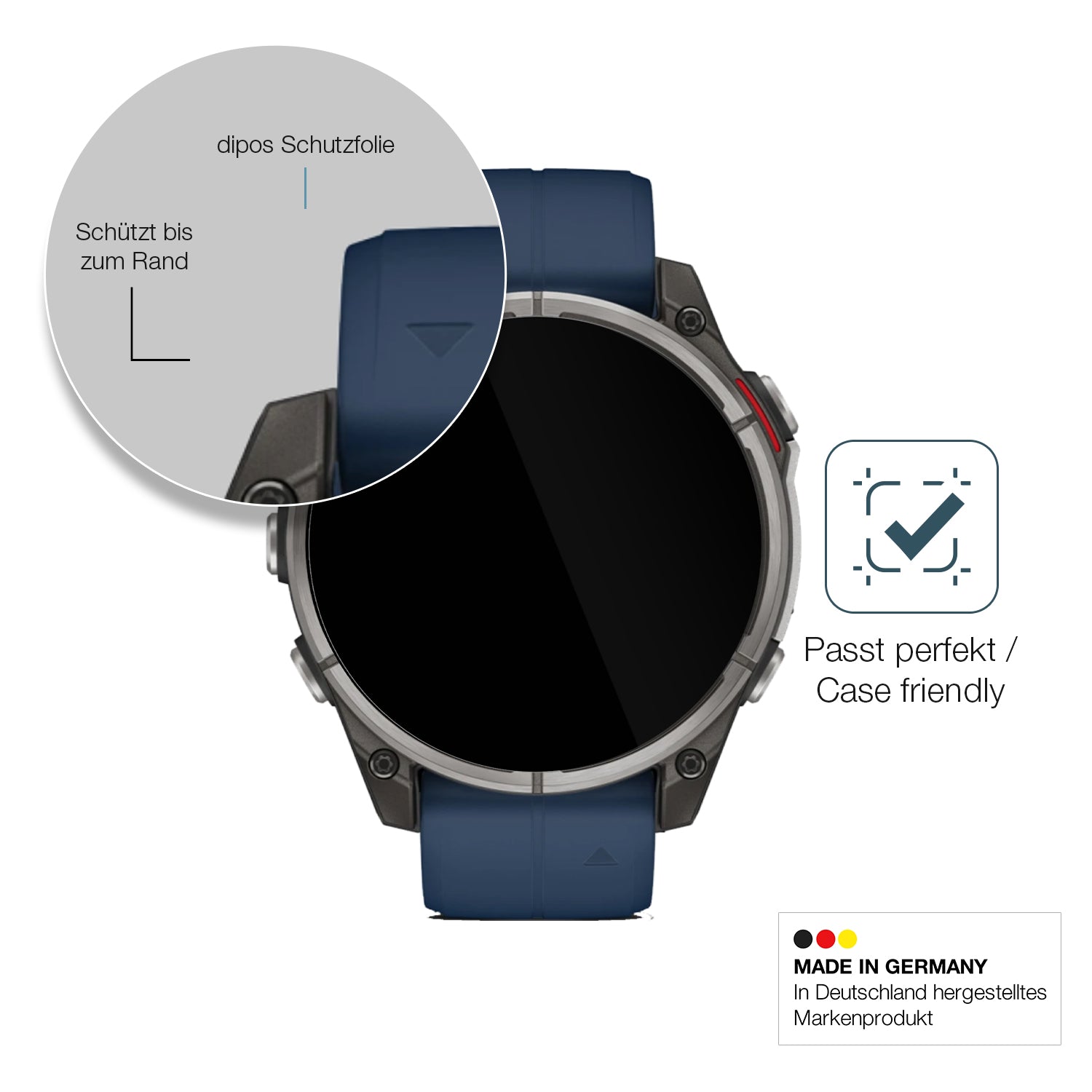 Besonders flexibler Displayschutz mit Anti-Shock-Schicht im Materialmix