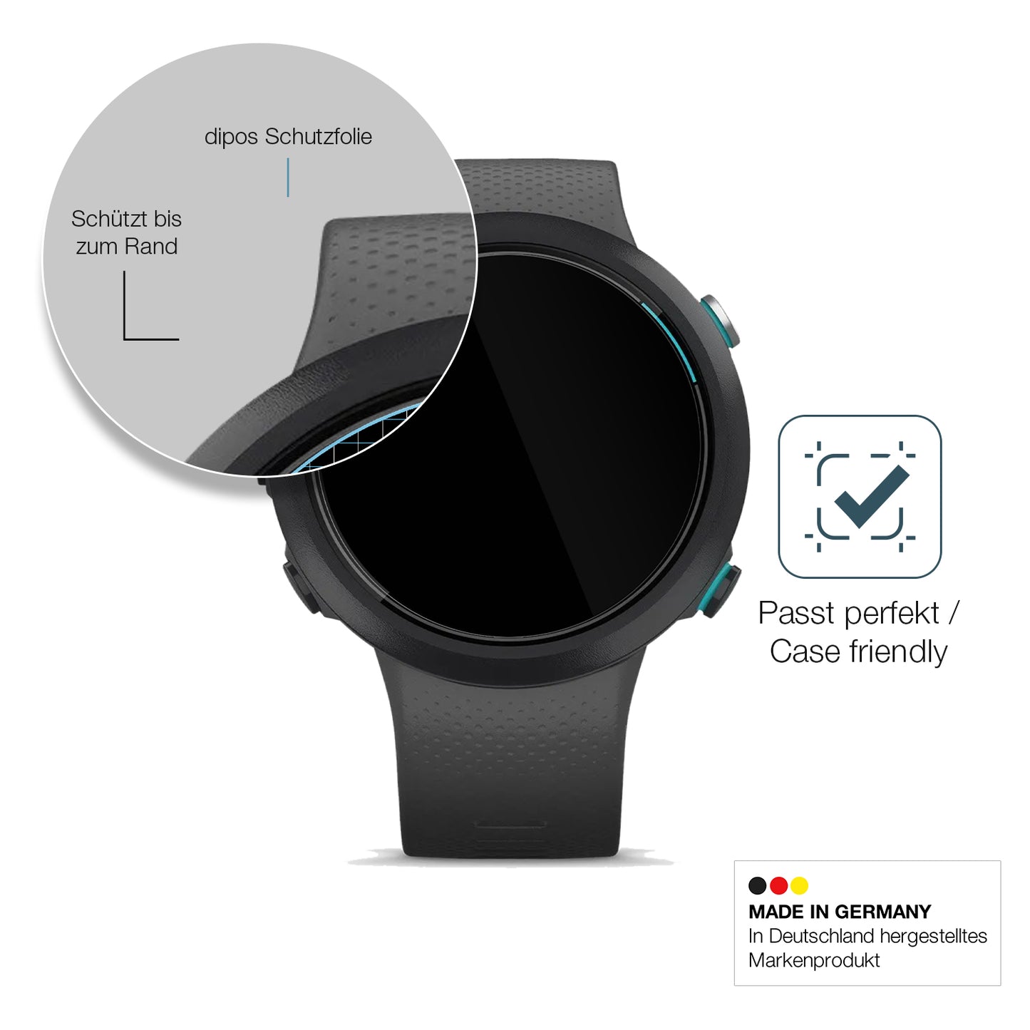 Besonders flexibler Displayschutz mit Anti-Shock-Schicht im Materialmix