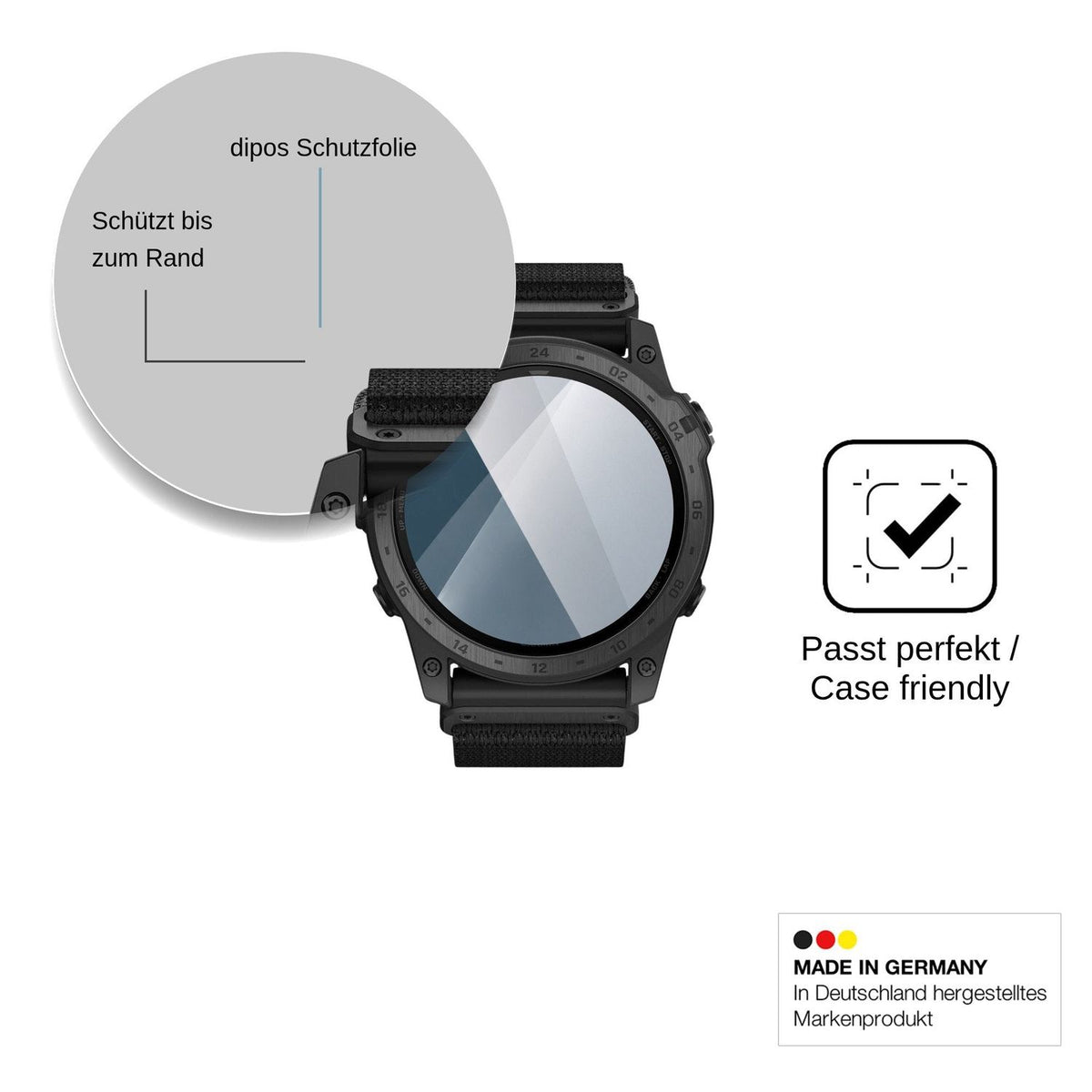 2x 9H Schutzfolie für Garmin tactix 7 Pro Ballistics Edition Panzerfolie