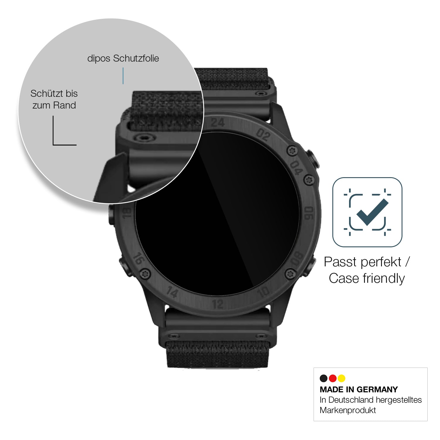 Besonders flexibler Displayschutz mit Anti-Shock-Schicht im Materialmix