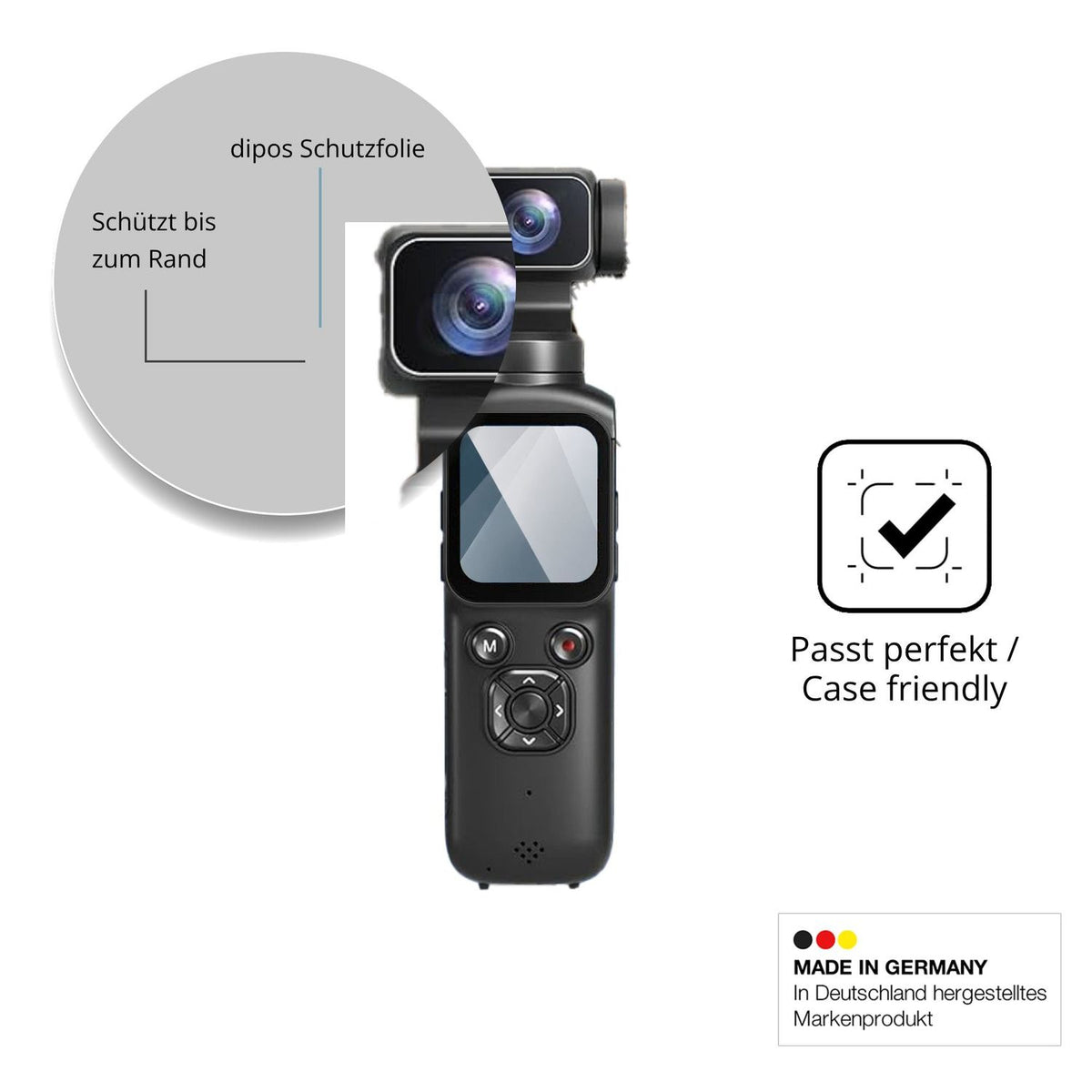 Besonders flexibler Displayschutz mit Anti-Shock-Schicht im Materialmix