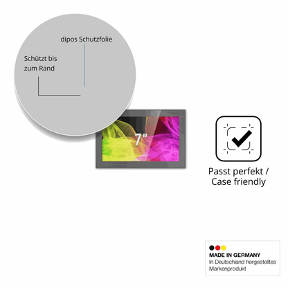 Besonders flexibler Displayschutz mit Anti-Shock-Schicht im Materialmix