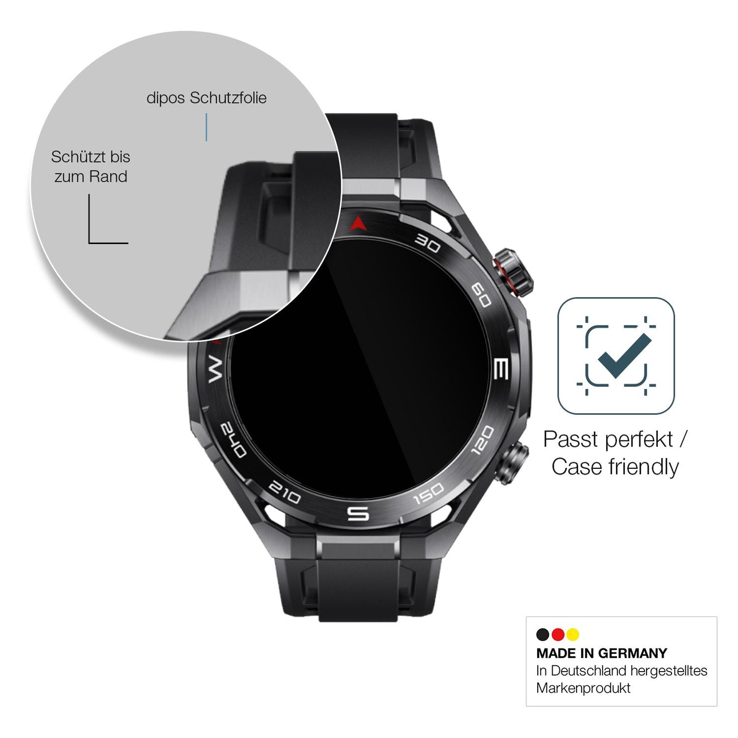 Besonders flexibler Displayschutz mit Anti-Shock-Schicht im Materialmix