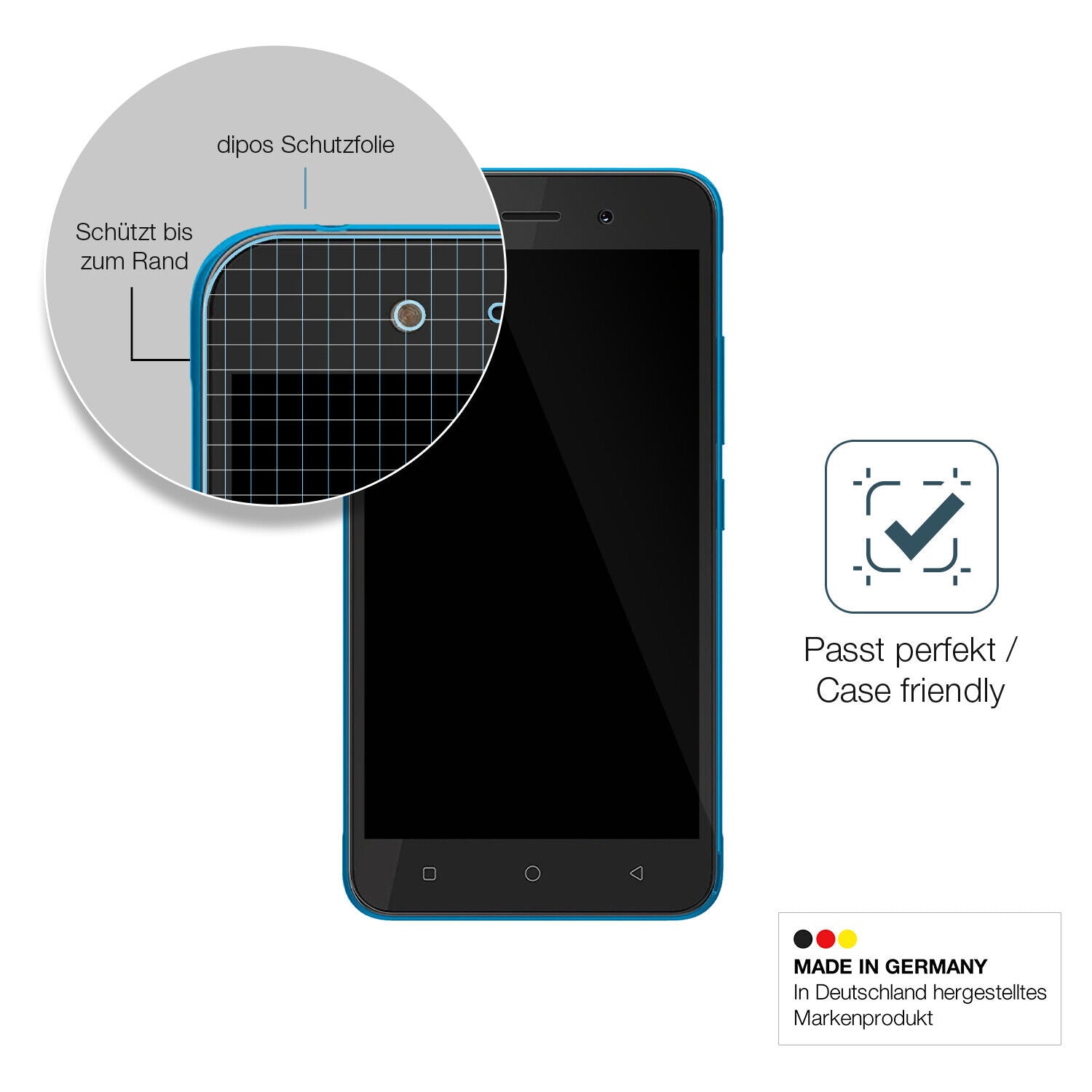 Besonders flexibler Displayschutz mit Anti-Shock-Schicht im Materialmix
