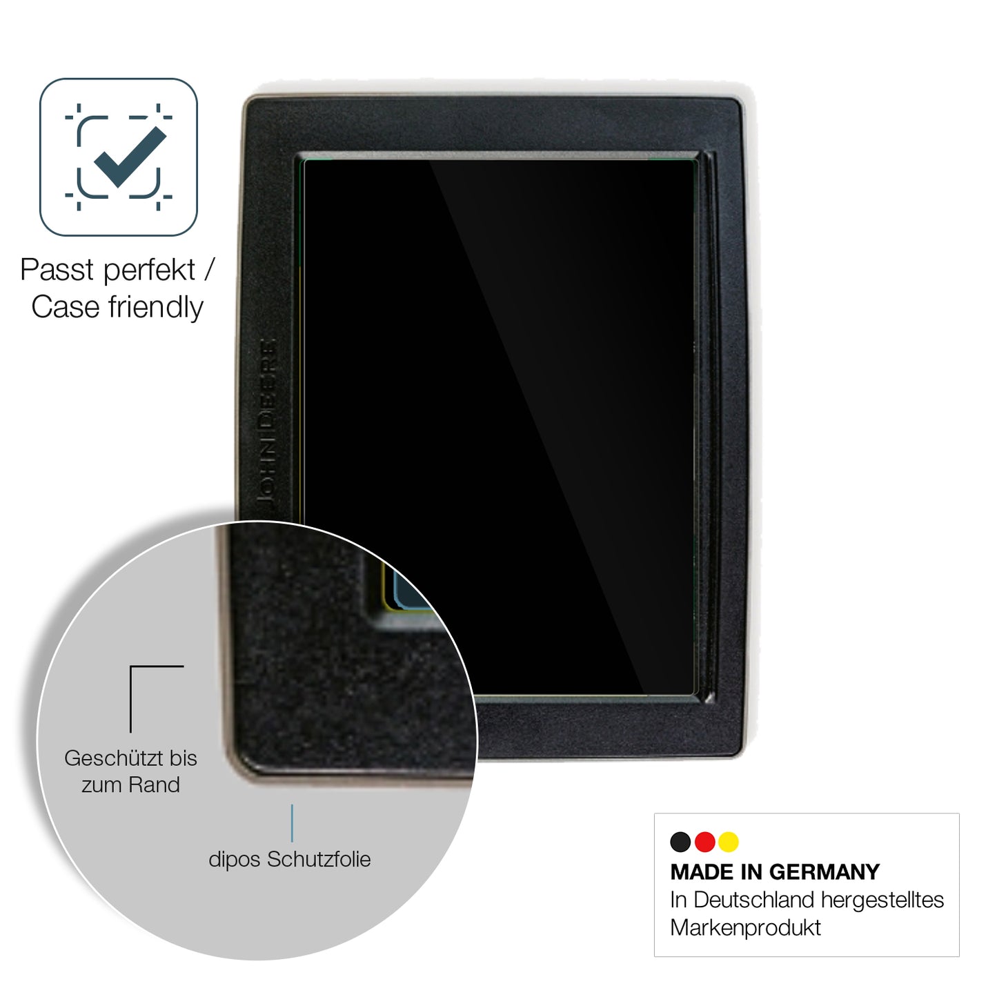 Besonders flexibler Displayschutz mit Anti-Shock-Schicht im Materialmix