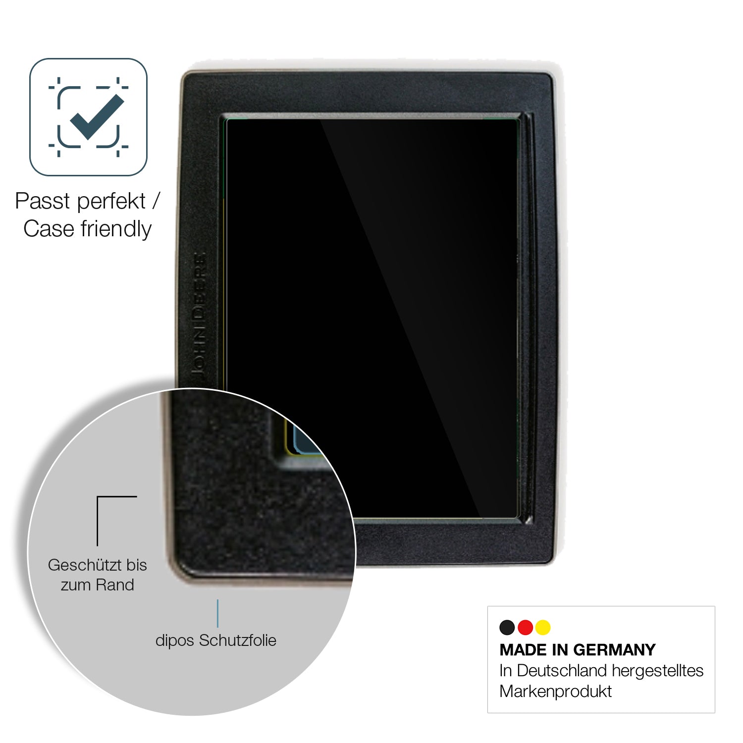 Besonders flexibler Displayschutz mit Anti-Shock-Schicht im Materialmix