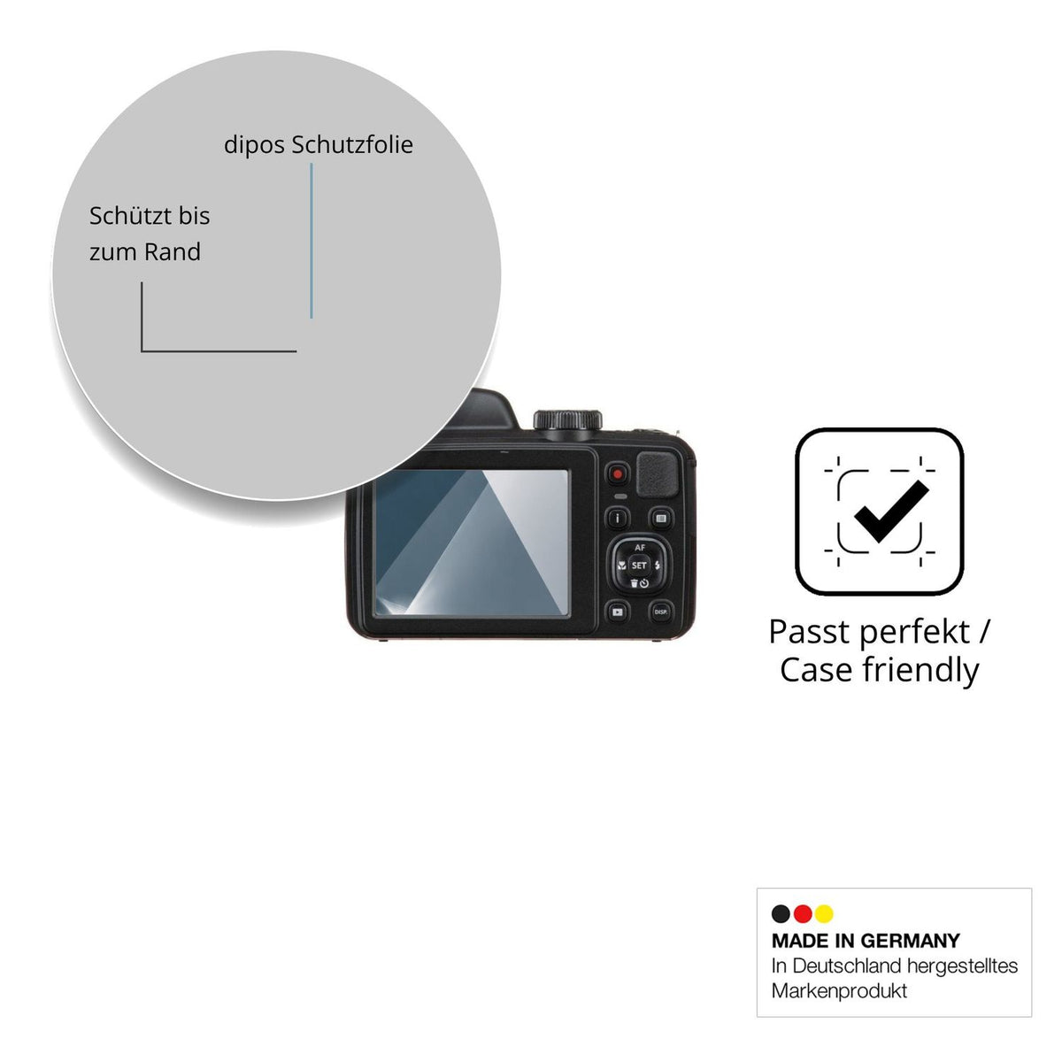 Besonders flexibler Displayschutz mit Anti-Shock-Schicht im Materialmix