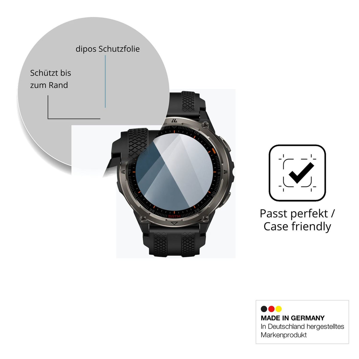 Besonders flexibler Displayschutz mit Anti-Shock-Schicht im Materialmix