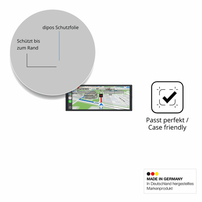 Besonders flexibler Displayschutz mit Anti-Shock-Schicht im Materialmix