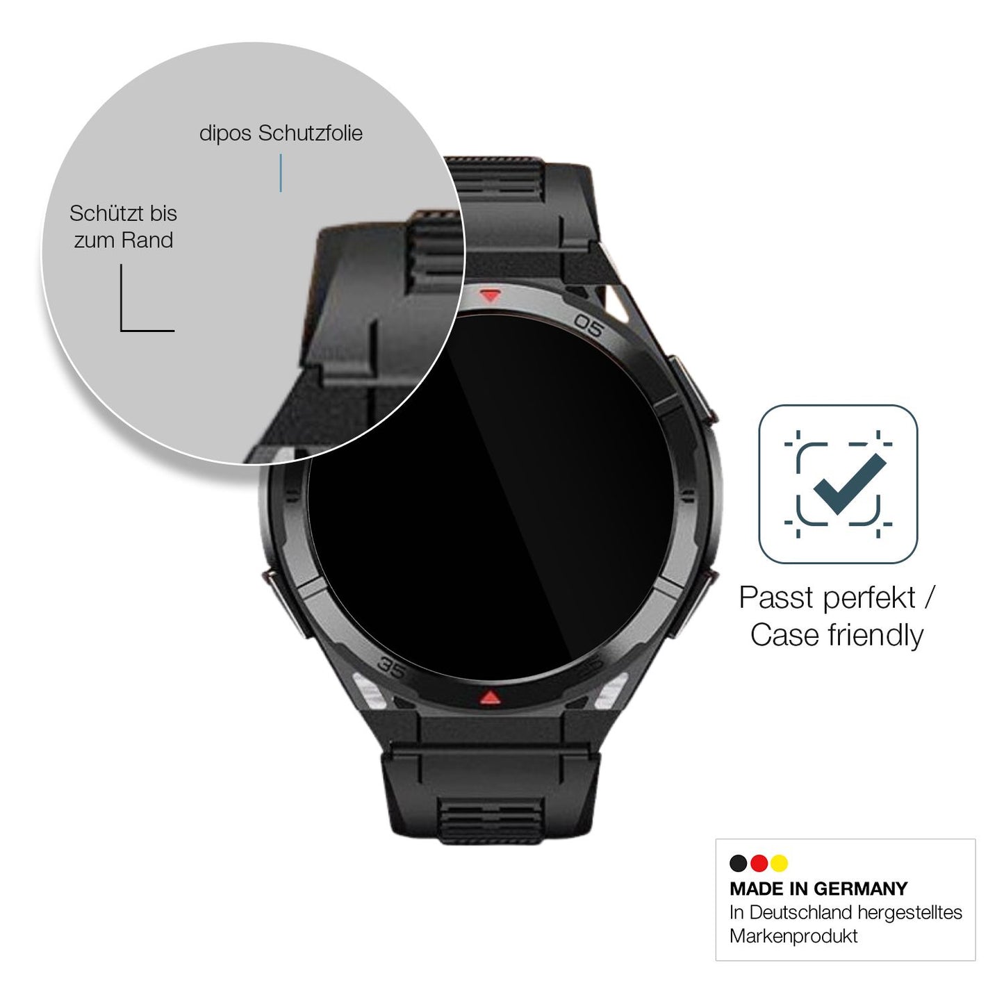 Besonders flexibler Displayschutz mit Anti-Shock-Schicht im Materialmix