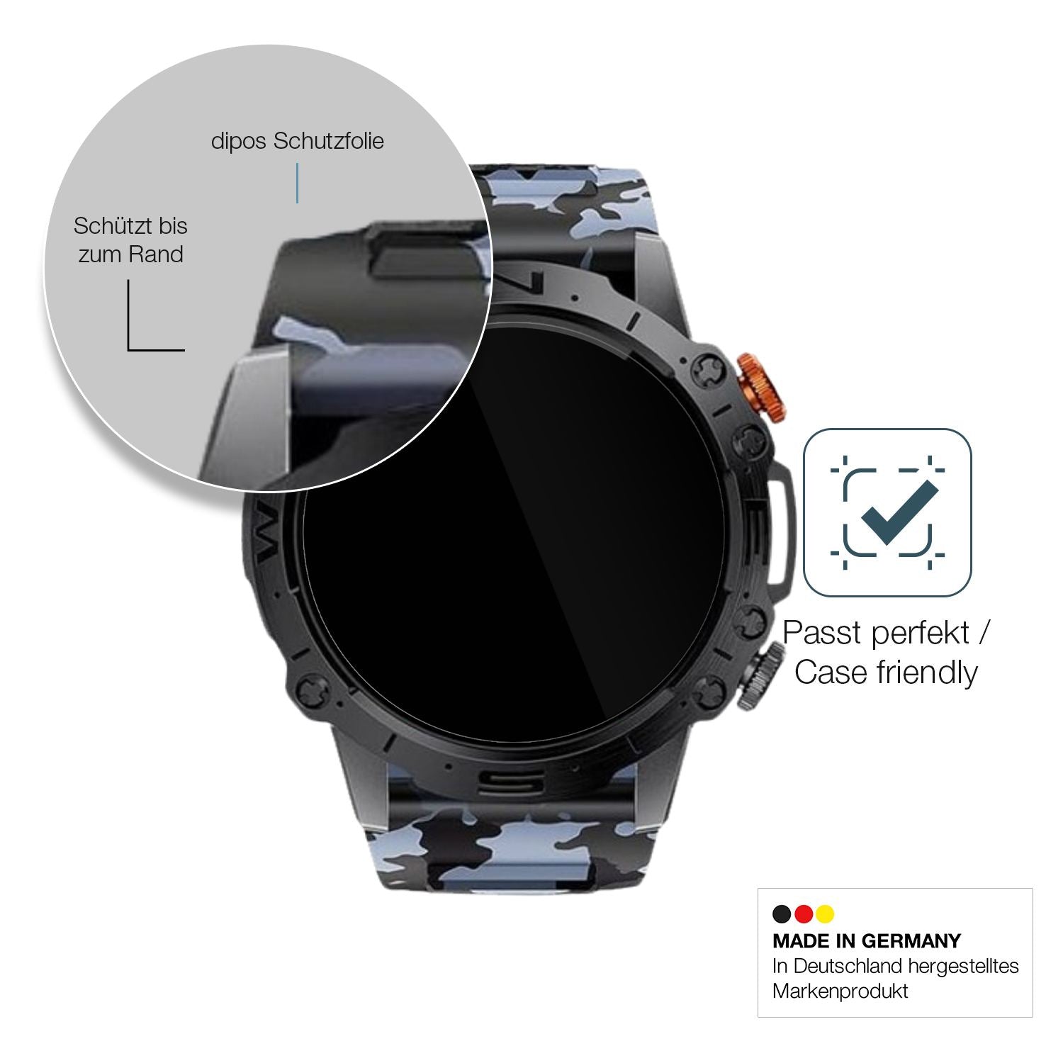 Besonders flexibler Displayschutz mit Anti-Shock-Schicht im Materialmix